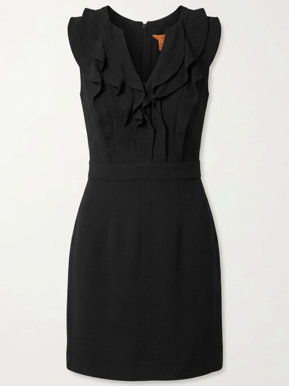 Tory Burch V neck ruffle silk dress - size 0